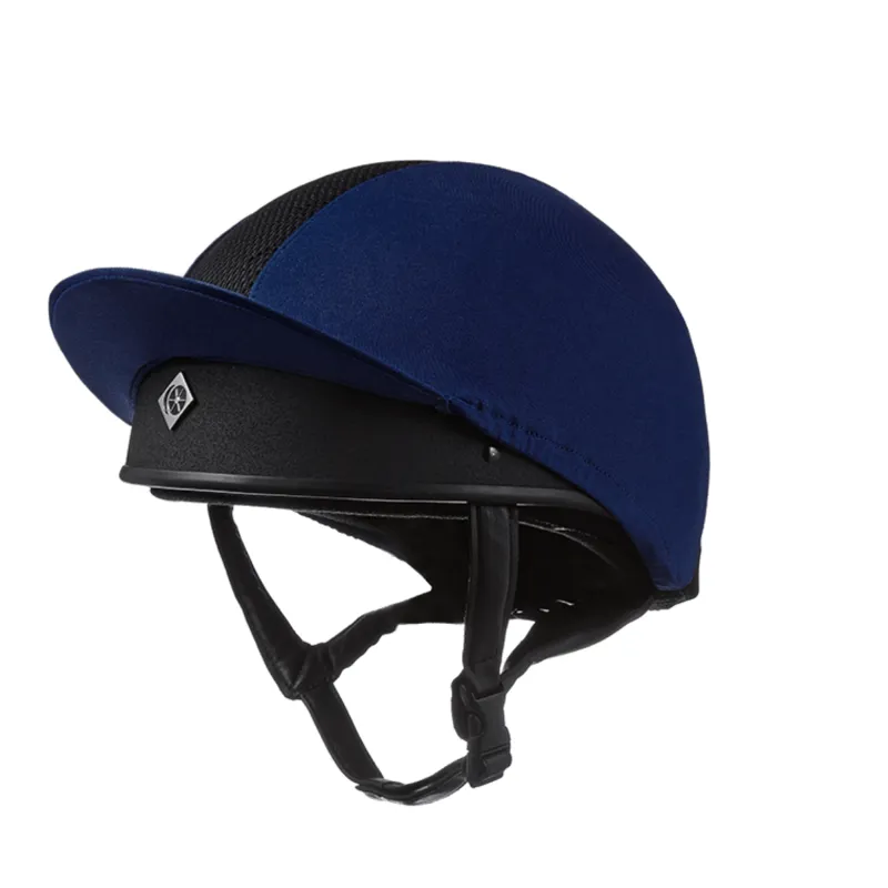 Charles Owen Pro II Lycra Vented Hat Silk - Navy